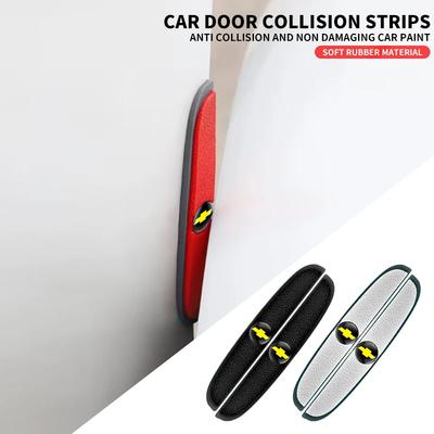 4pcs Rubber Bumper Strip Car Door Anti-Collision Emblem Sticker For Spark Captiva Cruze Tracker Orlando Trax Epica