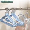 10Pcs Traceless No-slip Clothes Metal Hangers Durable Strong Household Space Saver For Organization Of Bedroom