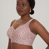 Women S Plus Size Leopard Print Thin Seamless No Wire Bra