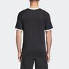 adidas originals 3-Stripes Tee Casual Loose Round Neck Logo Stripe Short Sleeve Black Men's CW1202