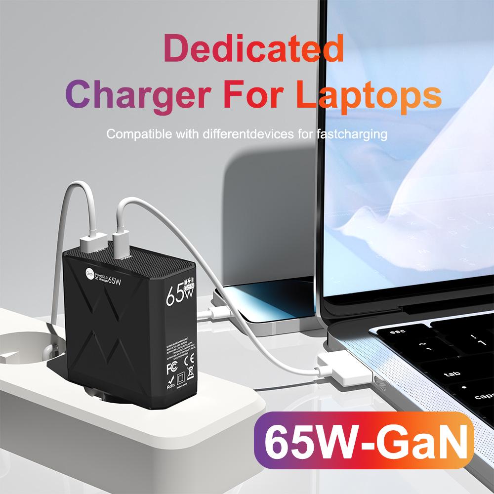 65W QC3.0 6-Port High Power USB Fast Charger for Mobile Phones - US/EU/UK Standard
