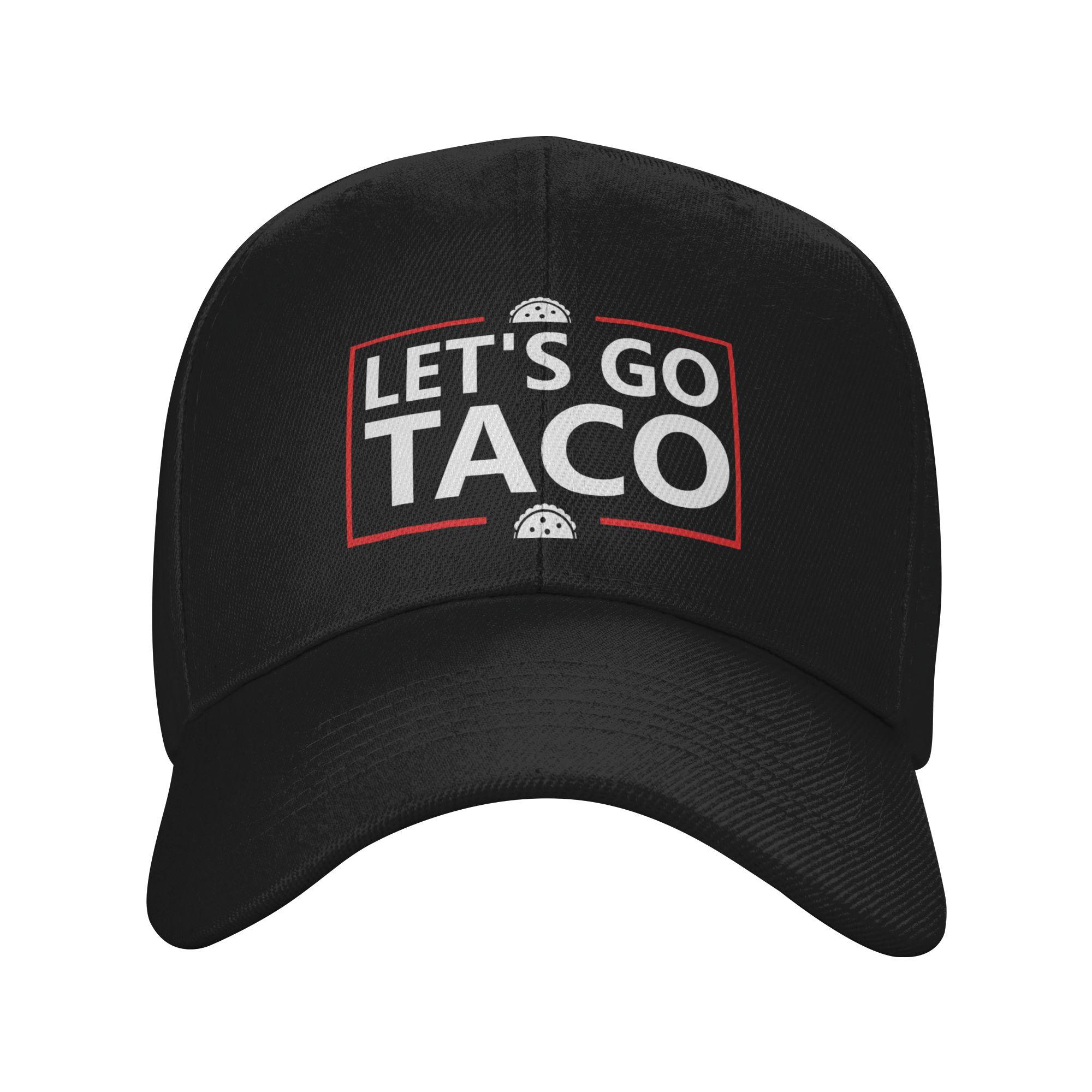 Lets Go Taco Cap Fashion Snapback Hat For Unisex Adjustable Casual Wear One Size