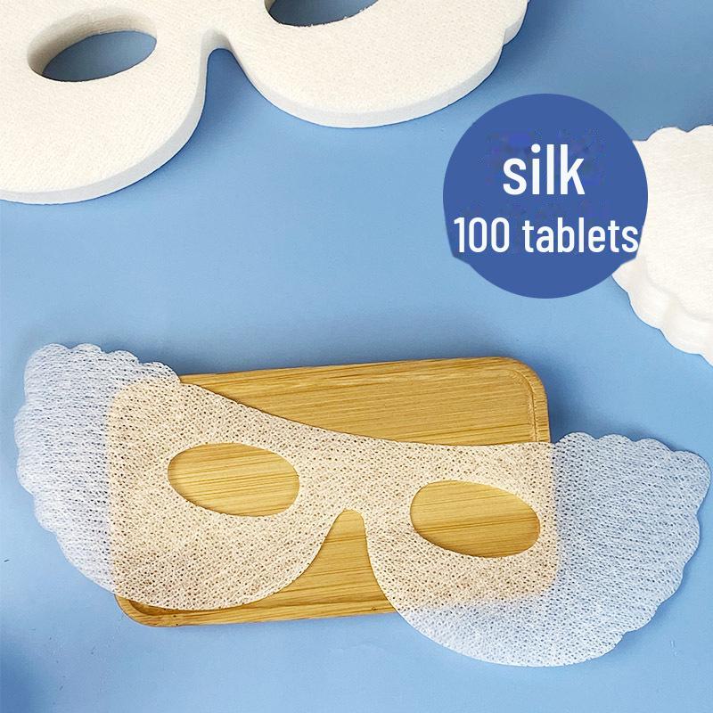 Disposable Silk Cotton Eye Mask for Spa Eye Care with Black Orchid Essence