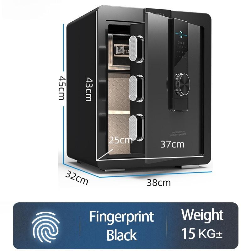Fingerabdruck +Passwort +Schlüssel Safe Box Diebstahlschutz Sicherheit Geheimer Schrank Geldkassette Heim Büro Aufbewahrungsbox