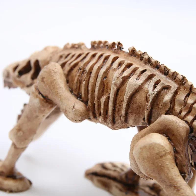 Harz Schädel Aquarium Landschaft Dekoration Aquarium Ornamente Harz Dinosaurier Modell Spielzeug Desktop Dekoration Halloween Dekorationen