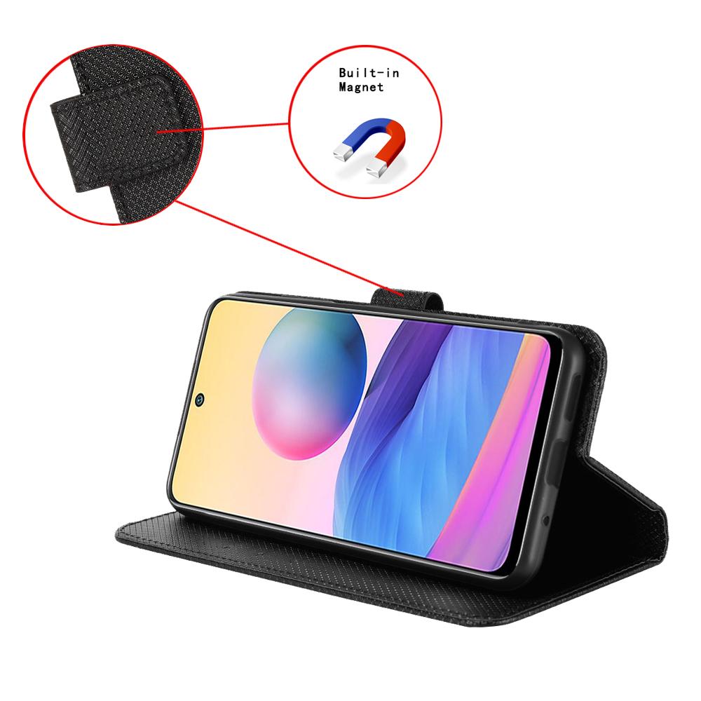Wallet Phone Case for Honor Magic7 Lite 5G/X9c 5G/X60 Pro 5G PU Leather Diamond Texture Cover