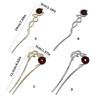 Exquisite Alloy Hair Stick Snake Hairpiece with Sparkling Snake for Evening Dinner Wear Photo Props