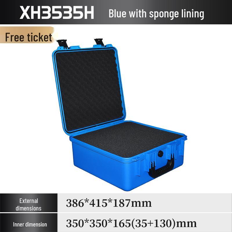 Xihua IP67 Waterproof ROHS Certified Thickened Plastic Toolbox - 35x35 Square Moisture-Proof Instrument Case