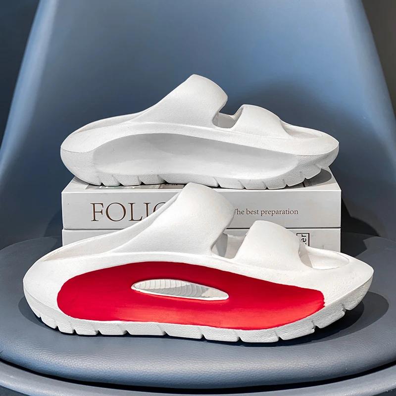 New Men Sandals Beach Slippers Summer Outdoor Garden Shoes Casual Thick Sole Clog Sandals Male Beach Shoes