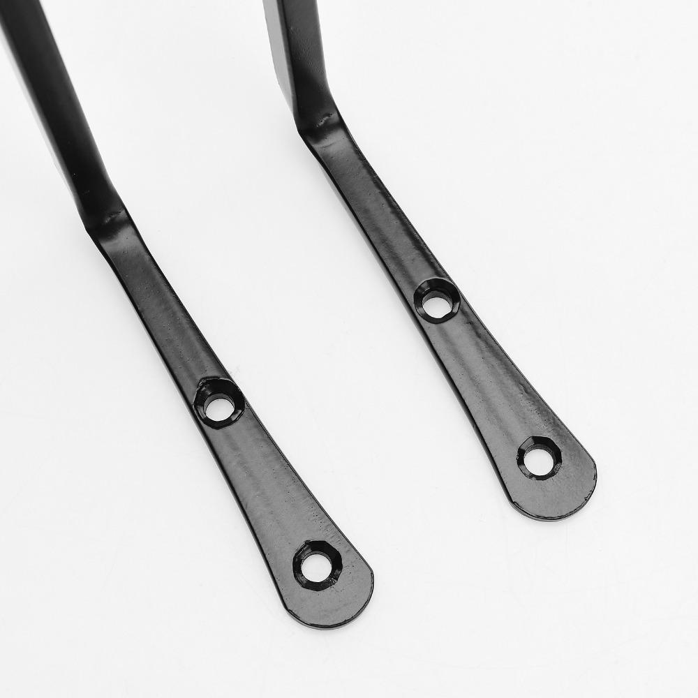 2Pcs Iron Wall Mount Hook White, Black 25.5*10.5cm Planter Bird Feeder Wall Hook Clothes Hook with Self-tapping Screws