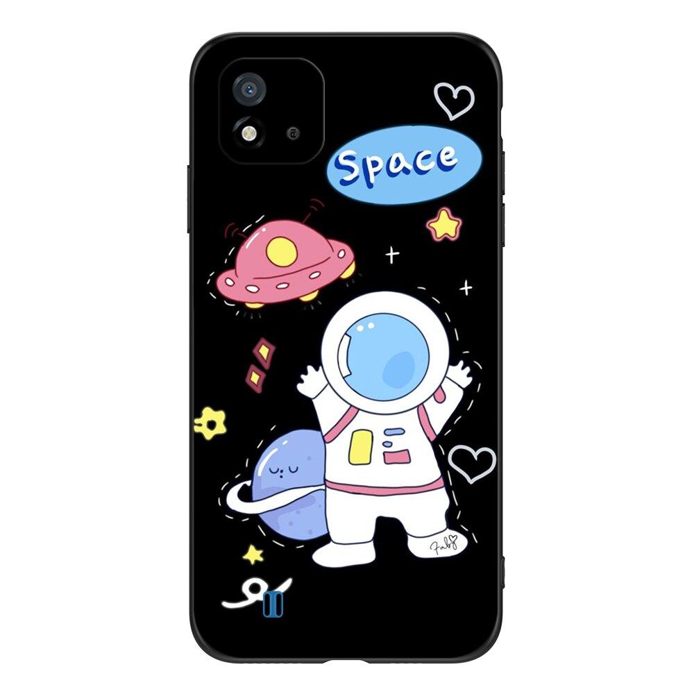 For Realme C11 2021 2020 Case Silicon Back Cover For OPPO RealmeC11 C 11 Case 6.5inch Black Tpu Case Cute Funy