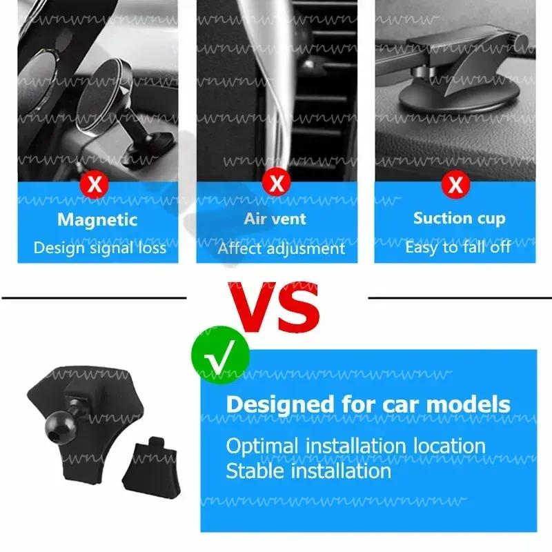 Phone Holder For Mercedes Benz GLE GLS Interior Dashboard Cell Bracket Stand Support Car Accessories Mobile Phone Holder