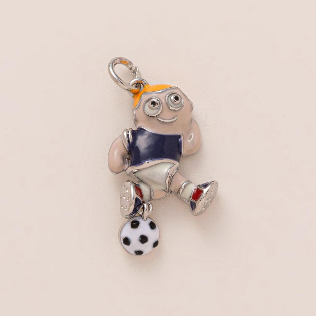 European DIY Fashion Keychain & Brooch: 18K Copper-Plated Pendant Accessories for Bags