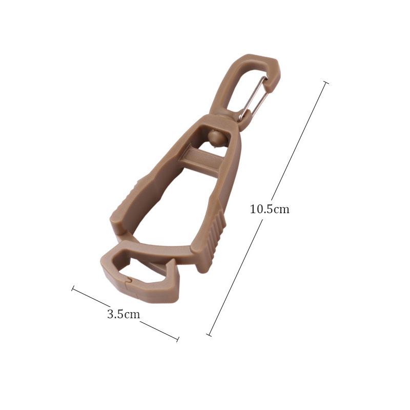 1-10pcs Outdoor Gloves Clip Hanger Multi-purpose Anti-drop Hook Work Gloves Holder Water Bottle Keys Safety Clamp Camping Tools