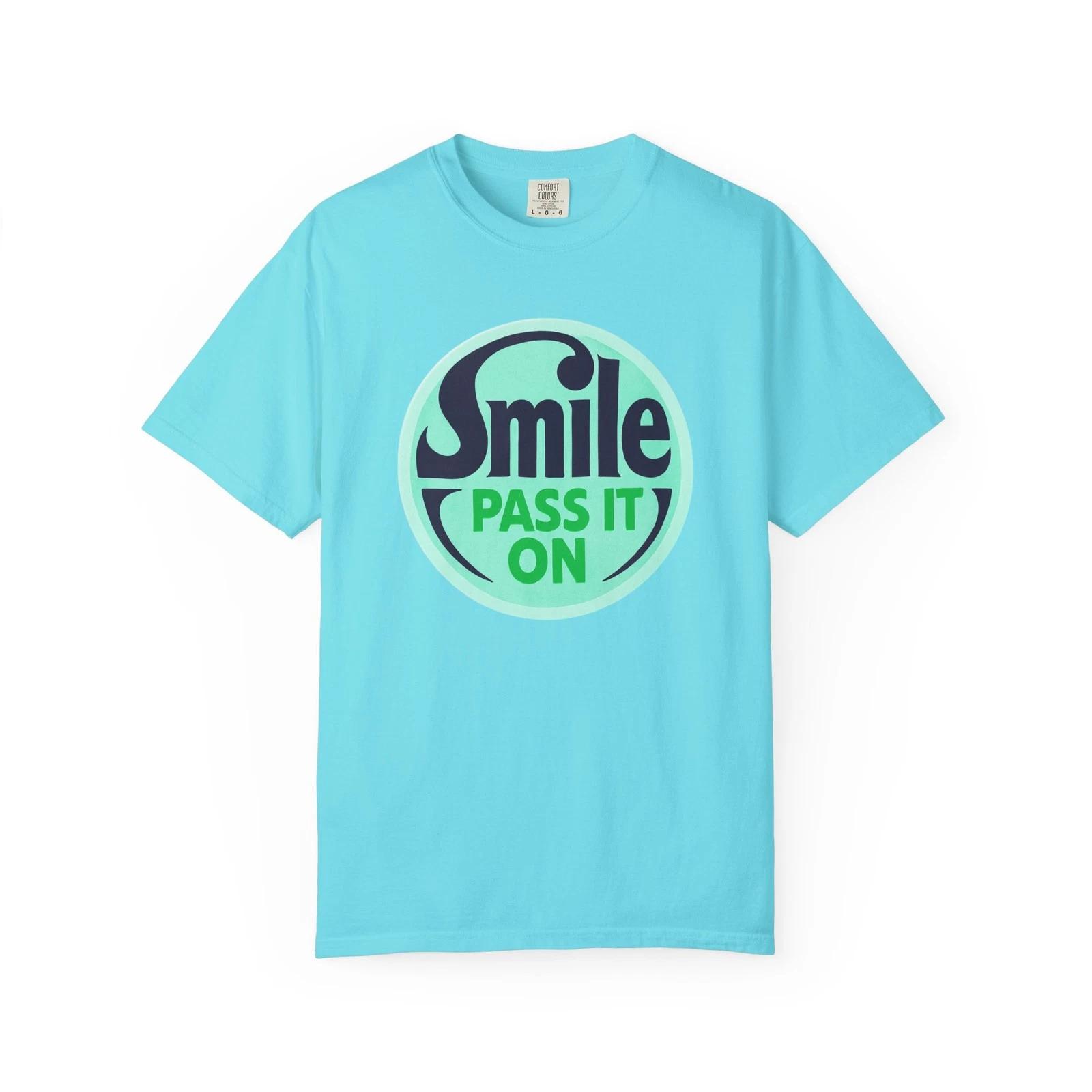 Smile Pass It On T-Shirt, Unisex Tee, Positive Vibe Shirt, Gift for Friends XL