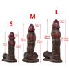 Super Soft Black Tendons Thick Artificial Phallus Female Dildo Liquid Silicone Female Masturbator Sex Toy