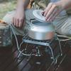 Portable Burner Stand Stainless Steel Foldable Stove Pot Rack Heat Resistance Baking Tray Bracket for Outdoor Camping Hiking