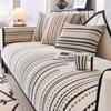 Nordic Striped Print Sofa Cover Chenille  All-season Universal Living Room Sofa Towel Non Slip L-shaped Sofa Cushion Home Decor