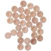 30pcs Mini Wood Wheels 3x1.2cm Wooden Wheels 3.5mm Hole Wooden Unfinshed Wheels Wheels Wooden Tools Wood Carfts