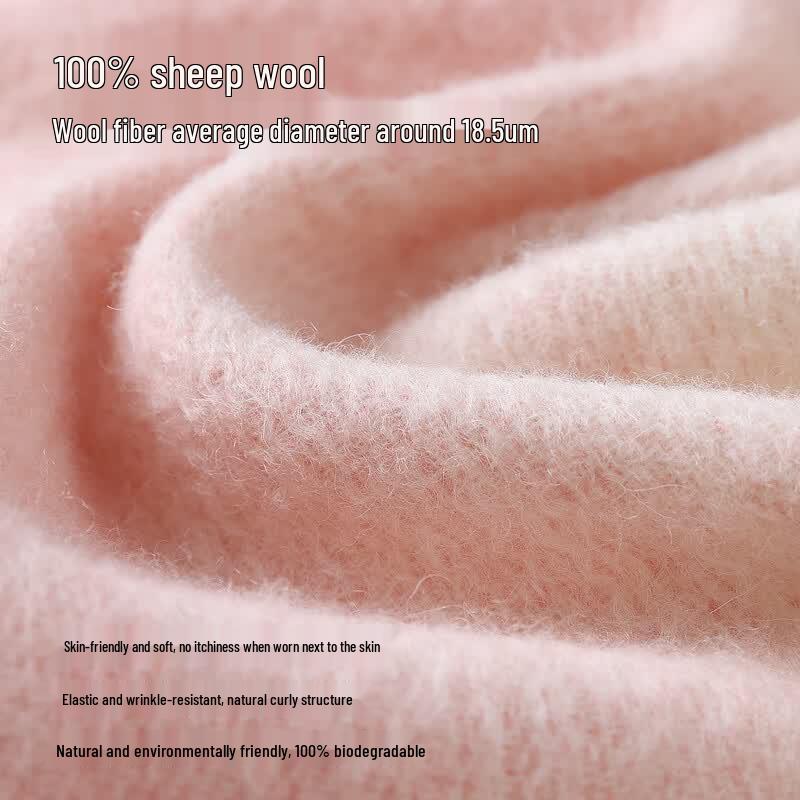 ZIY Women's 100% Wool Autumn Winter Scarf & Shawl