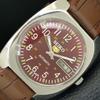 VINTAGE SEIKO 5 AUTOMATIC 7009A JAPAN MENS MAROON COLOR DIAL WATCH A708566-1