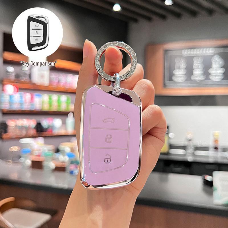 JAC Car Key Cover for Jiayue A5, X4, X7, iC5, iEVS4/7S/T8, Ruifeng S4/S7/M6.