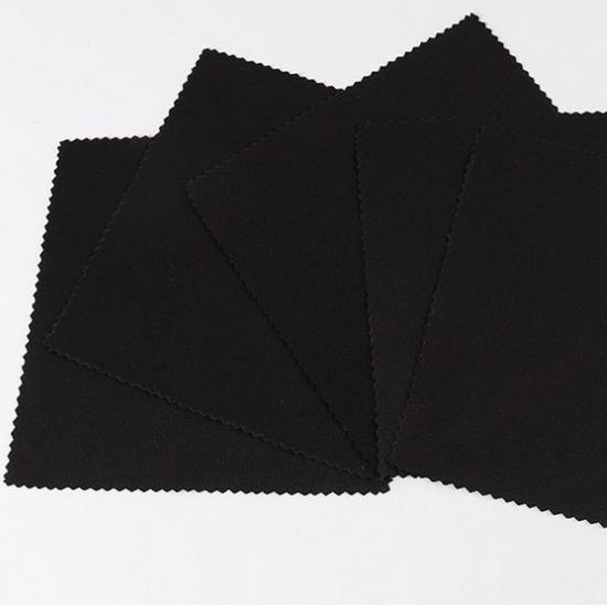 Reines schwarzes Brillenputztuch für Sonnenbrillen und Gläser