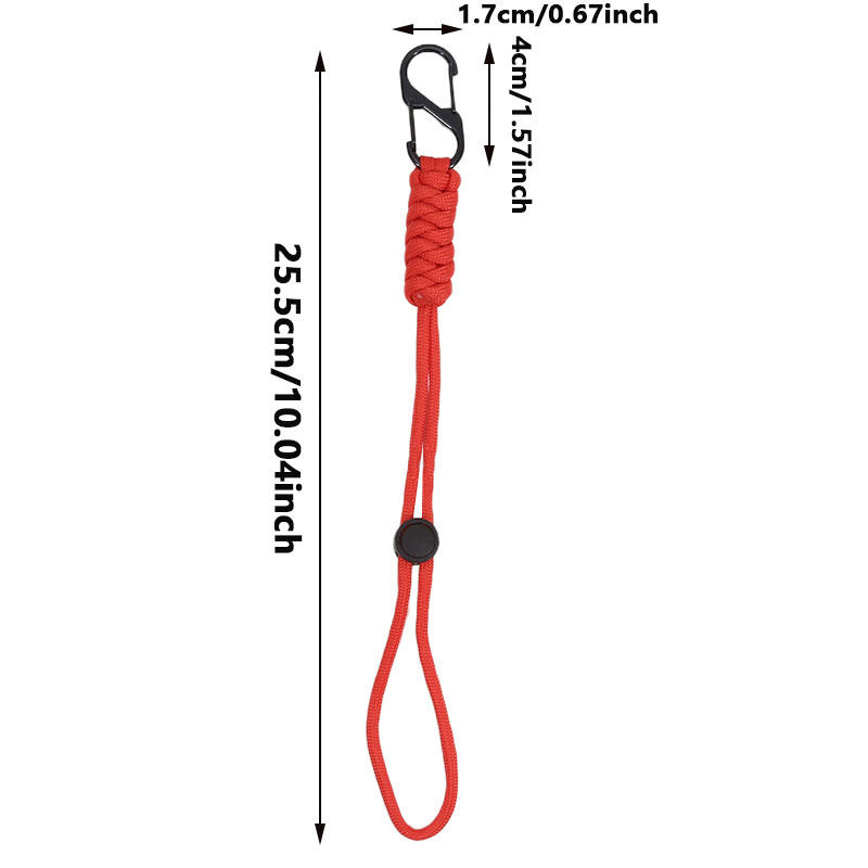 1Pcs/Pack Creative Simple Color Blocked Braided Rope Anti Lost Keychain Backpack Hanging Accessories Car Keychain Hanging Rope