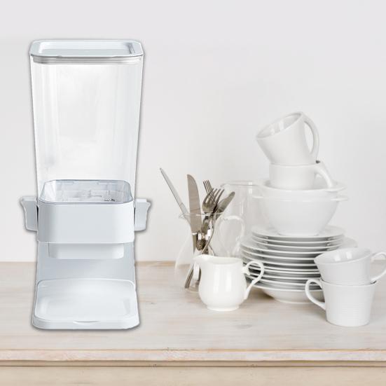 5.5L Getreidespender Großes Fassungsvermögen Transparent Küchenarbeitsplatte Getreidelagerglas Reisbehälter Haushaltswaren