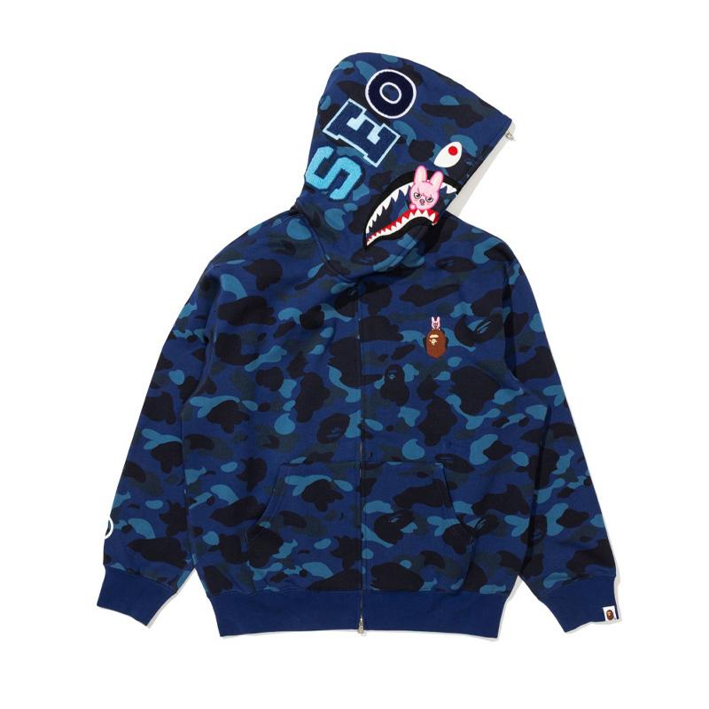[PRE ORDER] STRAY KIDS × BAPE – Dwaekki SHARK FULL ZIP HOODIE (Changbin Ver.)