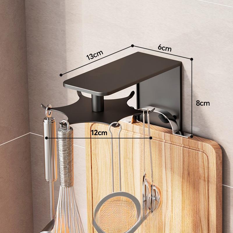 360° Rotation Kitchen Cooking Tool Storage Rack Punch-Free Wall Mounted Metal Drain Holders Home Kitchenware Organization Shelf