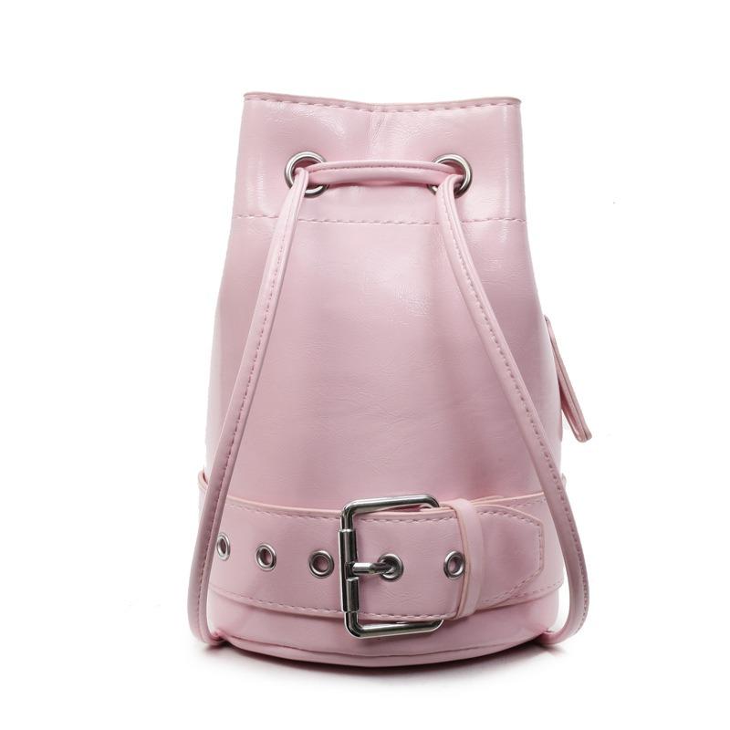 New niche bucket bag, drawstring star bag, sweet and cool personality slider cross-body casual shoulder bag