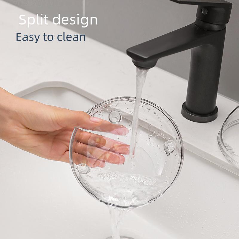 Arena de baño transparente antisalpicaduras para hámster, oso dorado, chinchilla