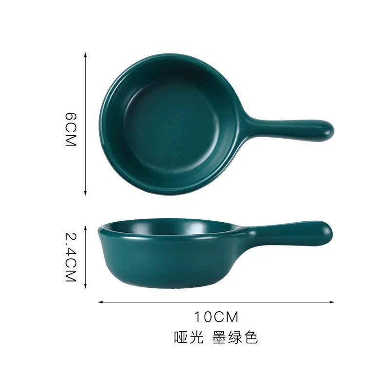 1Pcs Super Cute Ceramic Sauce Dish Mini Tray Small Plate Side Seasoning Dish Condiment Dishes Sushi Soy Snack Dipping Home Bowl