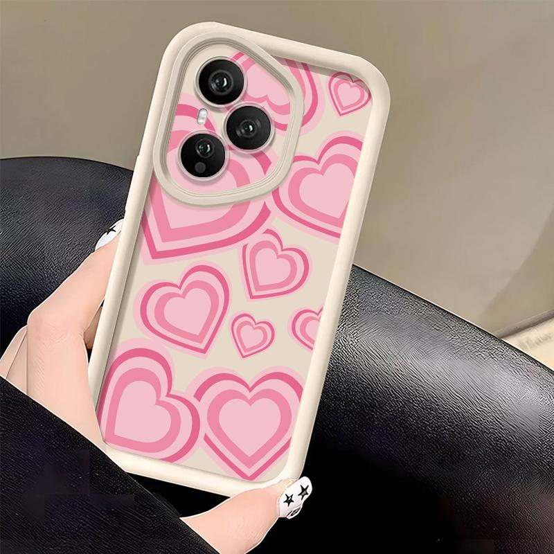 Y2K Retro Gradient Love Hearts Pattern Case For Honor 400 Lite 200 Pro Honor X9C Smart X8C Shockproof Bumper Soft Silicone Cover
