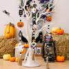 Halloween Wooden Beads Pendant Gnome Pumpkin Bat Ghost Hanging Ornaments for Wall Home Party Tray Decoration Prop