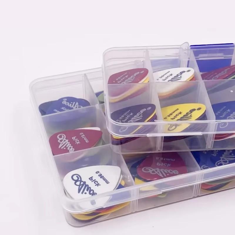 30/40/50pcs Multicolor Guitar Picks with Box ABS Premium Plastic Guitar Picks for Acoustic Electric Guitars Bass Ukulele TMZ