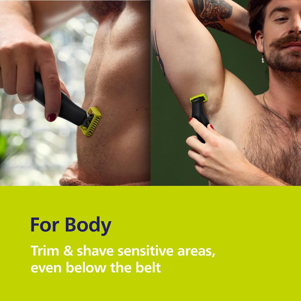 Philips OneBlade 360 Pro Face and Body Hybrid Trimmer QP6552/90 360 Blade Technology