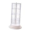 Rotating Hair Accessories Storage Box Dustproof Desktop Transparent 4 Tier Rotating Jewelry