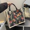 Linen Handbag Bag New Student Versatile Fashion Small Satchel Girl Hand Carry Burlap Bag