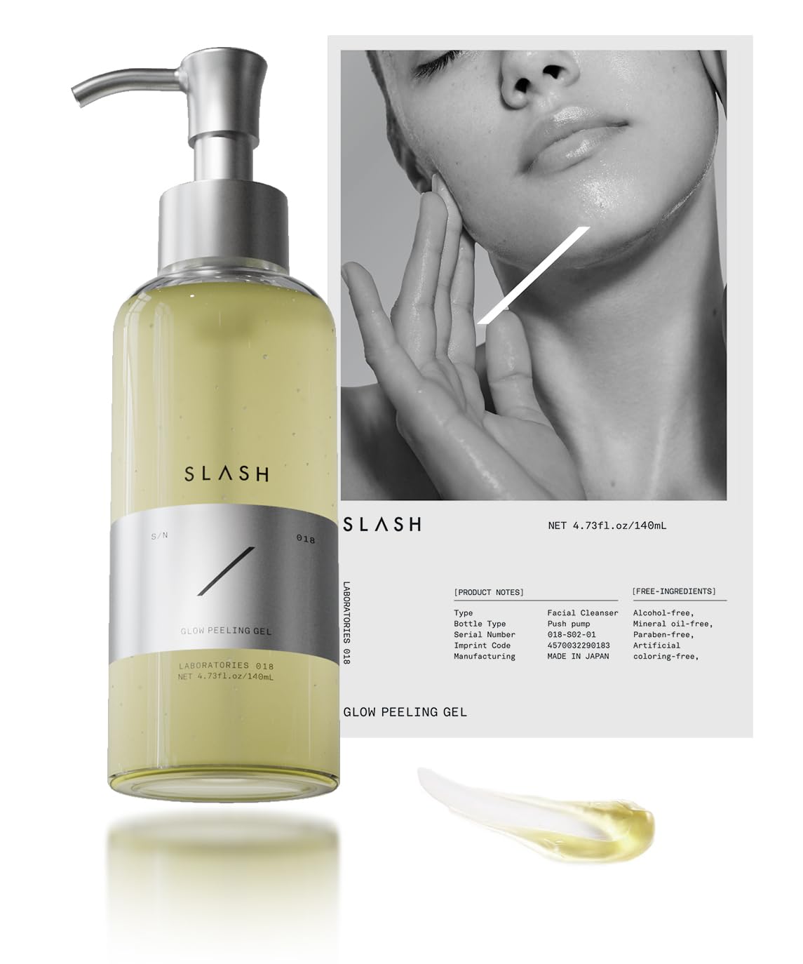 

SLASH Peeling Gel Face Azelain Acid Face Wash Exfoliating Care 140 мл