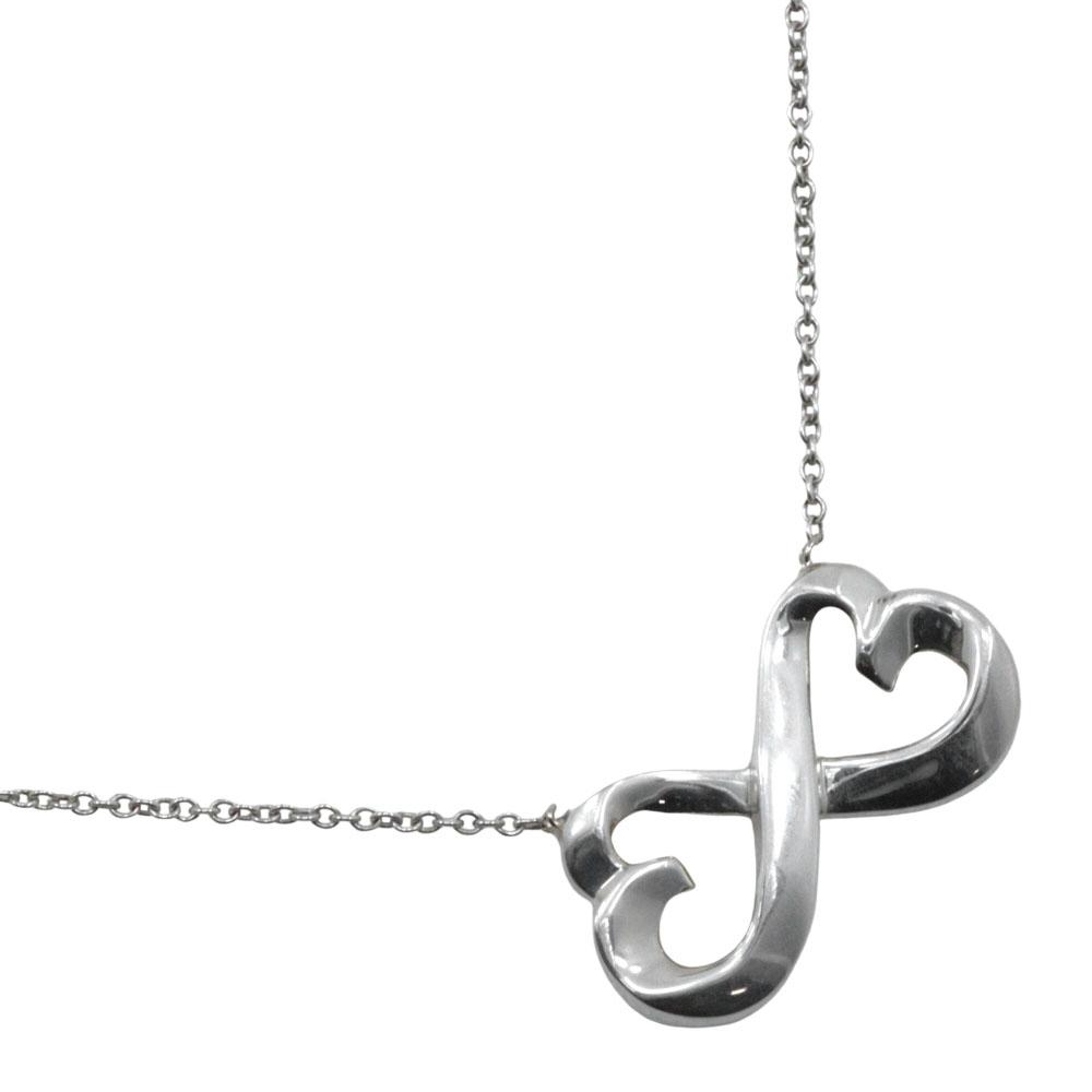 

TIFFANY&Co. Double Loving Heart Necklace Paloma Picasso Silver925 heart 4.2g Women Used