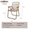 Kermit Portable Steel Camping Armchair with Backrest for Outdoor and Beach