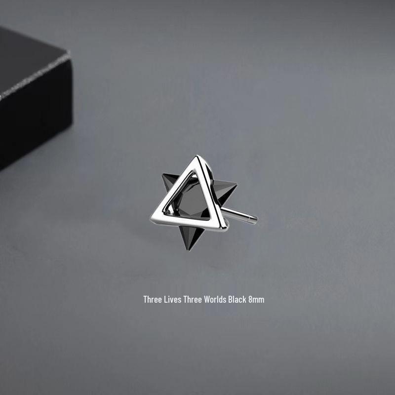 Trendy Titanium Steel Stud Earrings for Men & Women - Cool Punk Hip Hop Style, Minimalist Versatile Street Jewelry