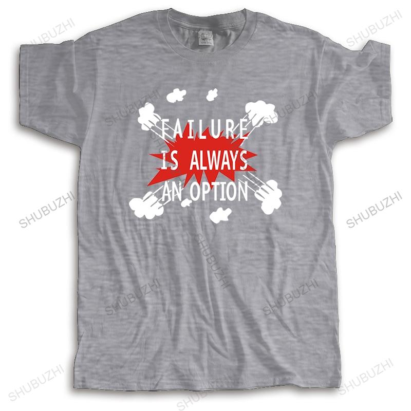 

summer tshirt men brand teeshirt New t shirt black tops for men Failure Is Always An option male High Quality tee shirts 4XL