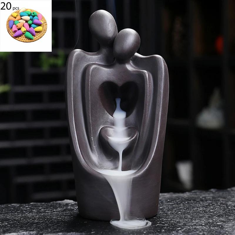 

Y Фиолетовый песок Обратный поток Благовония Горелка Керамика Любовь Подставка для благовоний Дым Водопад Ароматерапия Печь Домашний Чай Декорации Ремесла