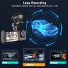 2/3 Camera Dash Cam W/ IR Night Vision Loop Recording & 2" IPS Screen 1080P  DVR recorder, video recorder,Car accessories