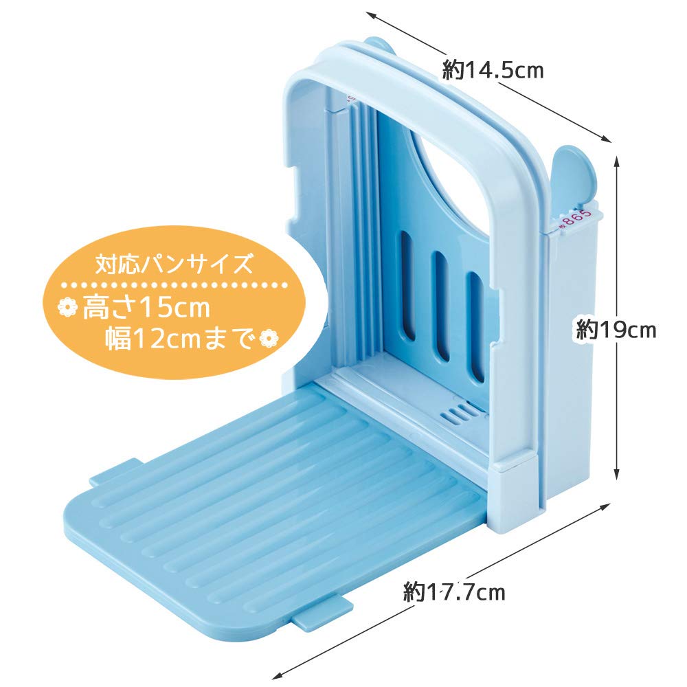 Skater Doraemon Bread Cutting Guide Slicer SCG1 Pastel Sanrio Glittery Design Made in Japan ABS Resin