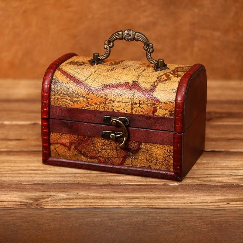 Wooden Chinese Style Storage Box For Accessories And Home Decorations Gifts