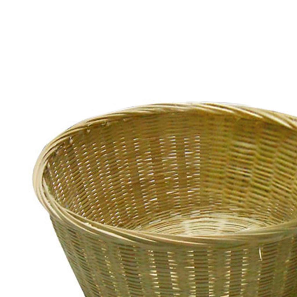 Bread Serving Basket Handmade Rattan Storage Round Food